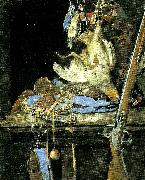 Aelst, Willem van stilleben med jaktredskap oil on canvas